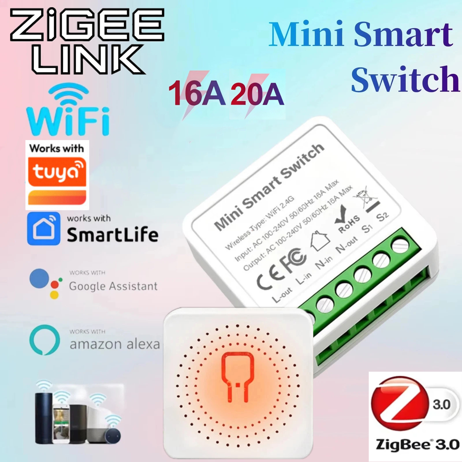 Smart Home Setup - For Tuya Mini Smart WiFi Switch