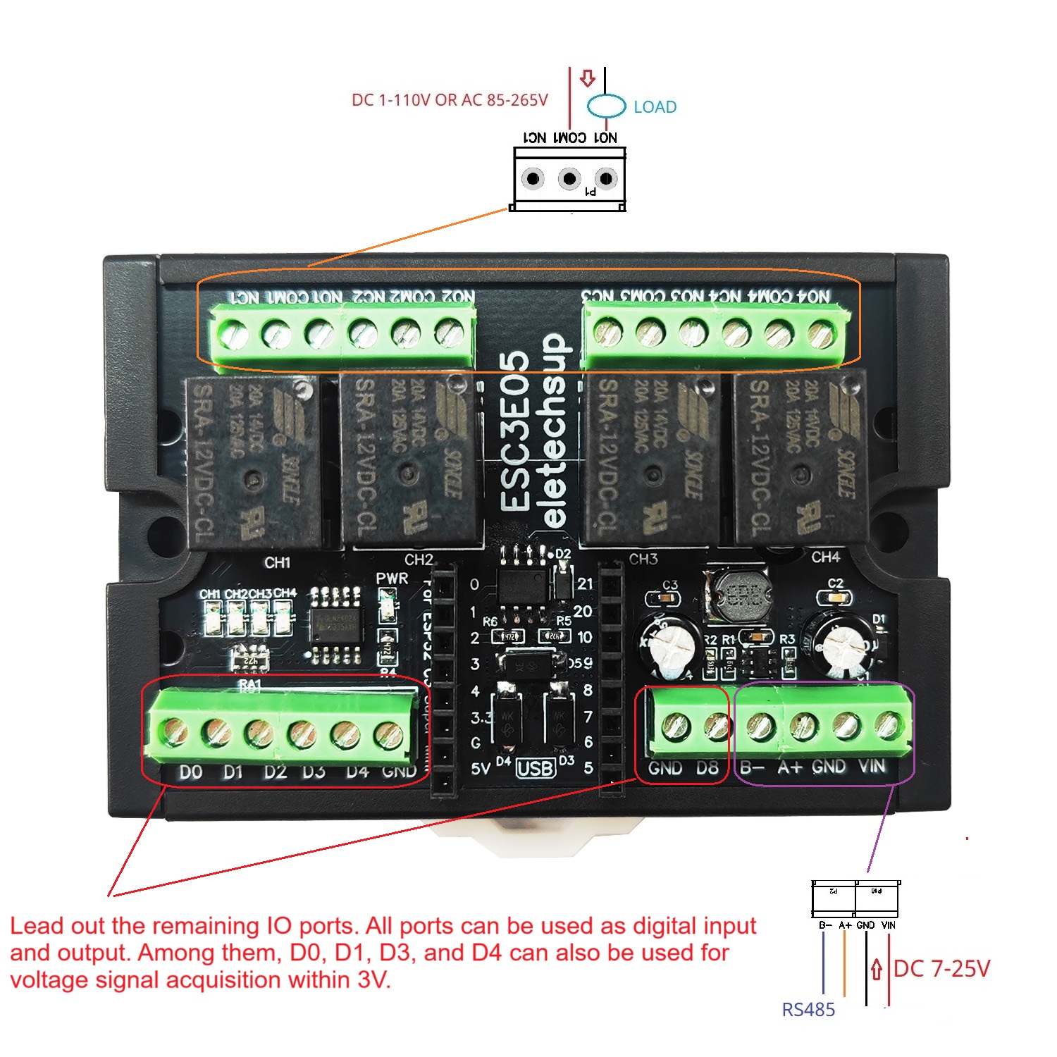 ESP32-C3 WiFi BLE RS485 4 Rela - Smart Home With Plc บทวิจารณ์และราคา