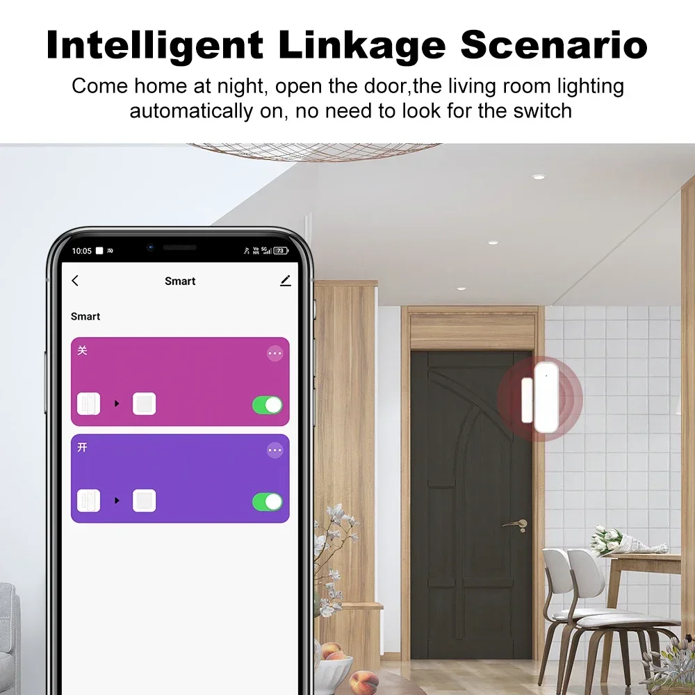 Door Window Sensor ZigBee Door - Smart Home Website บทวิจารณ์และราคา
