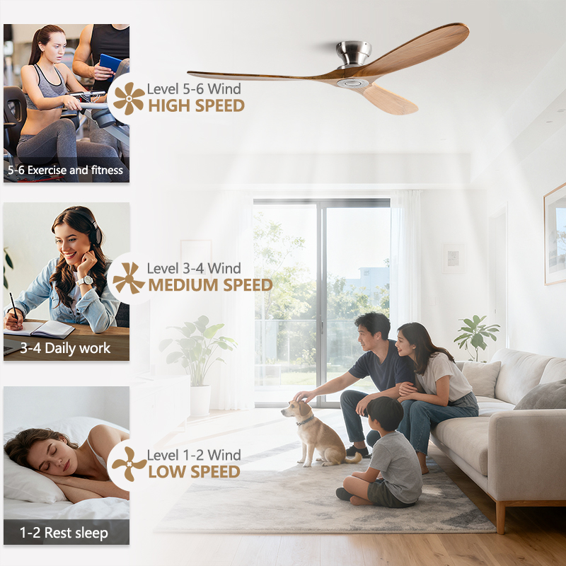 42/52/60 Inch Low Floor Ceilin - Smart Ceiling Fan บทวิจารณ์และราคา