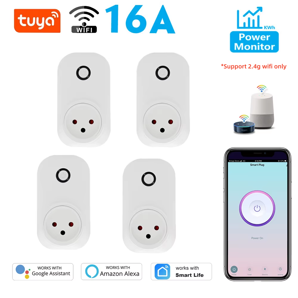 Tuya Smart Socket IsraeL Plug  - Smart Wall Socket บทวิจารณ์และราคา