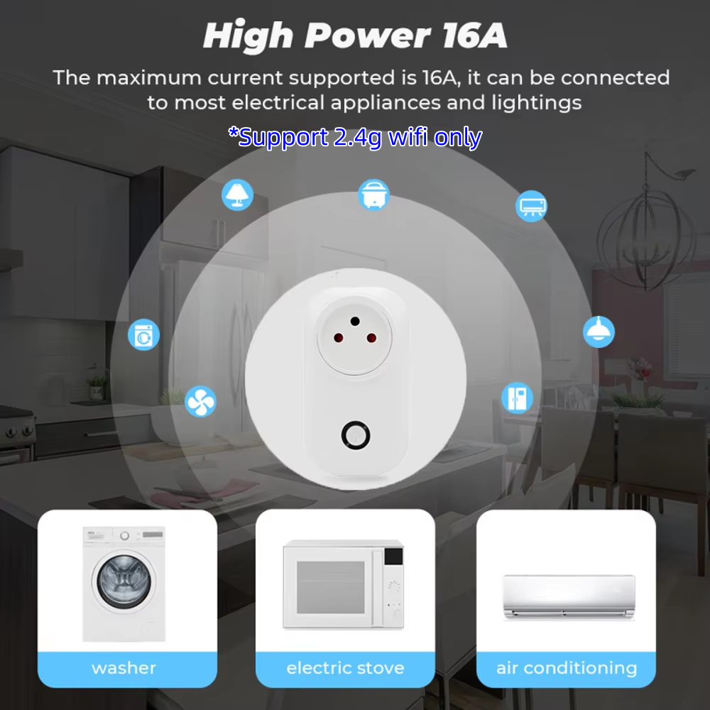 Tuya Smart Socket IsraeL Plug  - Smart Wall Socket บทวิจารณ์และราคา