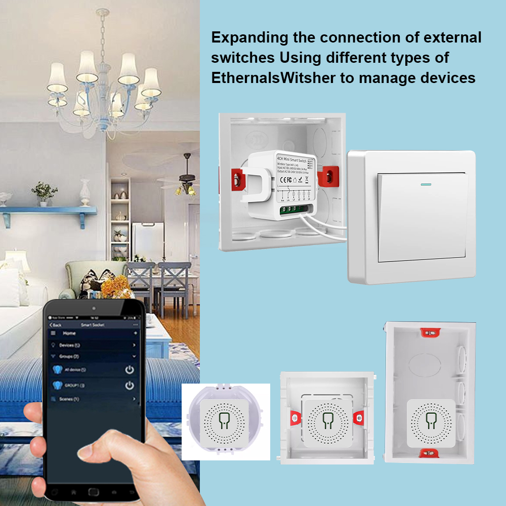 Tuya WiFi Smart Switch 1/2/3/4 - Tuya Smart Switch บทวิจารณ์และราคา