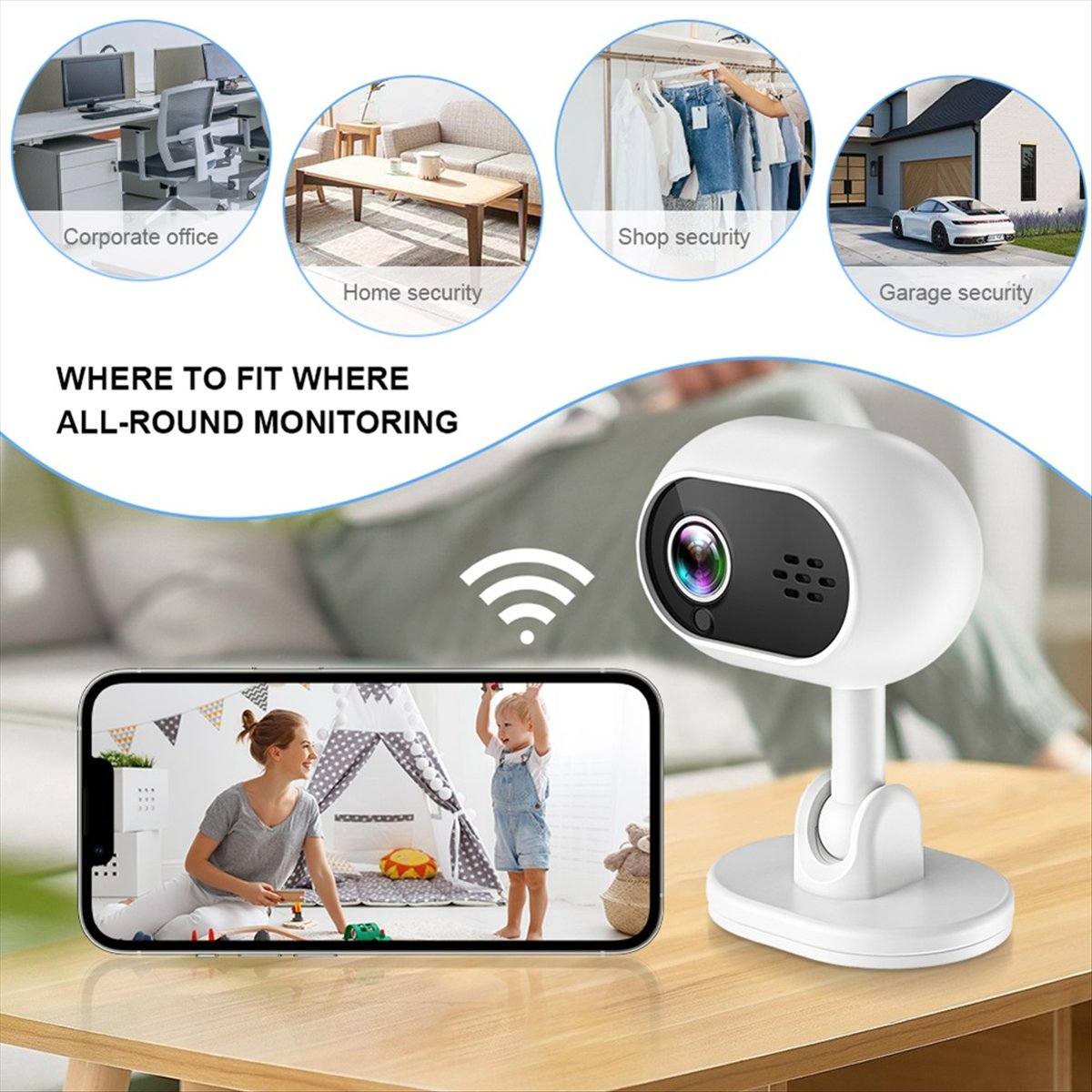A4 1080P Smart Mini Wifi IP Ca - Smart Home Cctv Camera บทวิจารณ์และราคา