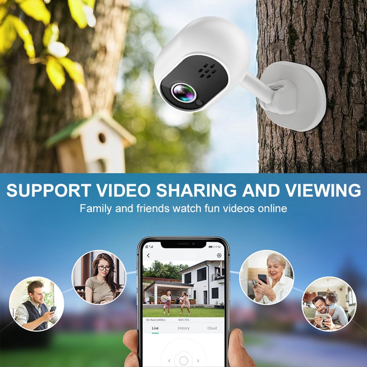 A4 1080P Smart Mini Wifi IP Ca - Smart Home Cctv Camera บทวิจารณ์และราคา