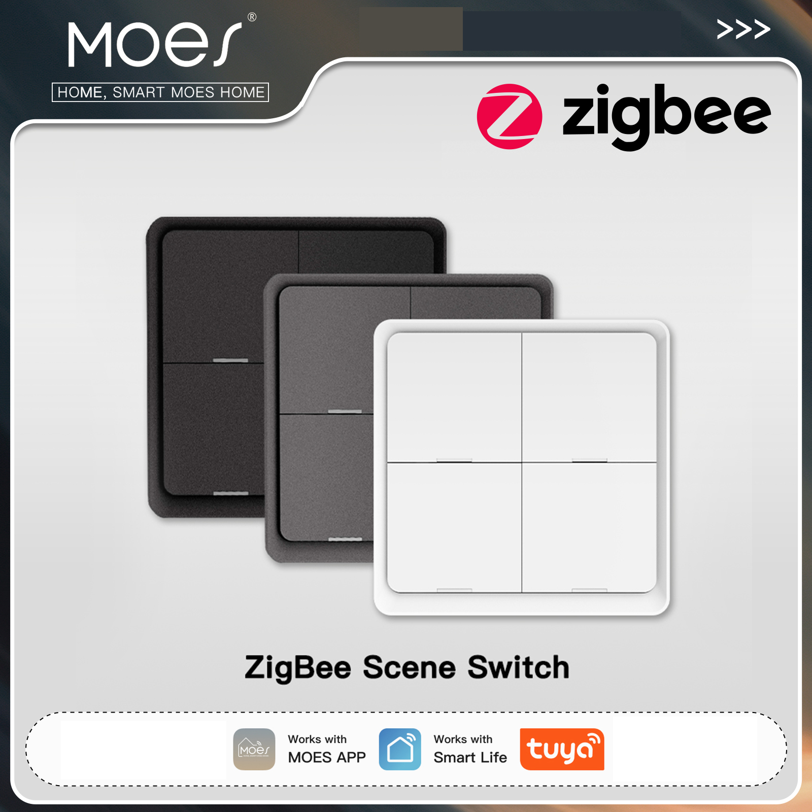MOES ZigBee Wireless 12 Scene  - Tuya Smart Switch บทวิจารณ์และราคา
