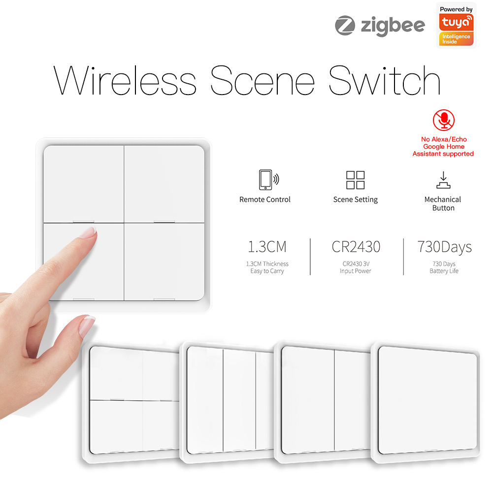 MOES ZigBee Wireless 12 Scene  - Tuya Smart Switch บทวิจารณ์และราคา