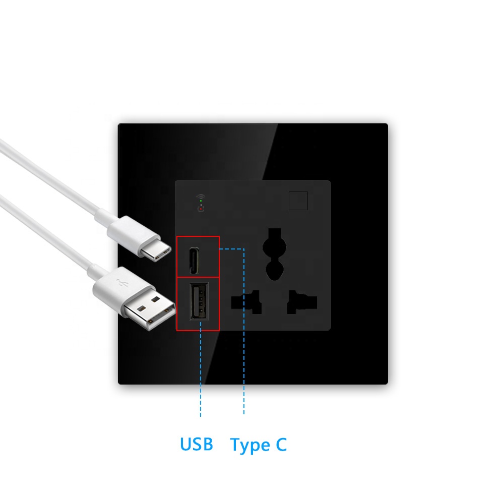 New Smart Home Wall Socket EU  - Smart Wall Socket บทวิจารณ์และราคา