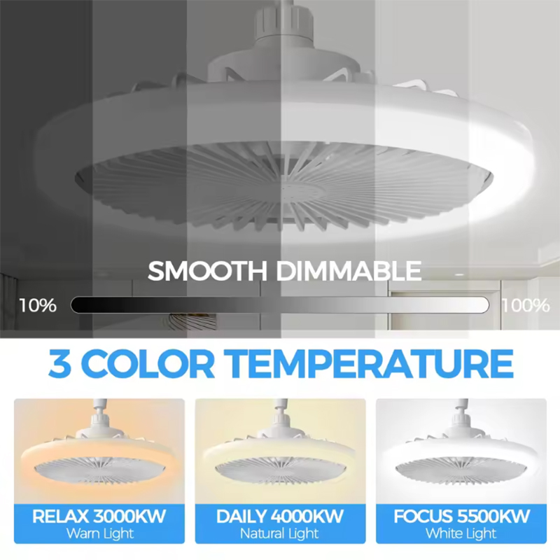 Modern Smart ceiling fan with  - Smart Ceiling Fan บทวิจารณ์และราคา
