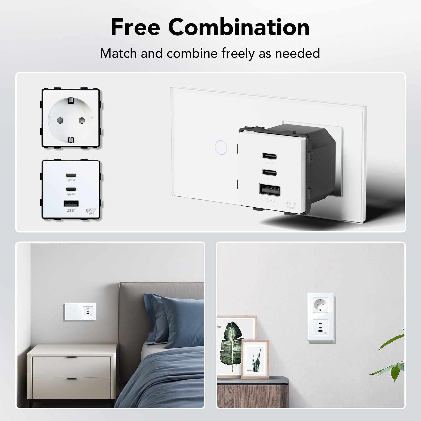 BSEED Universal Wall Sockets F - Smart Wall Socket บทวิจารณ์และราคา