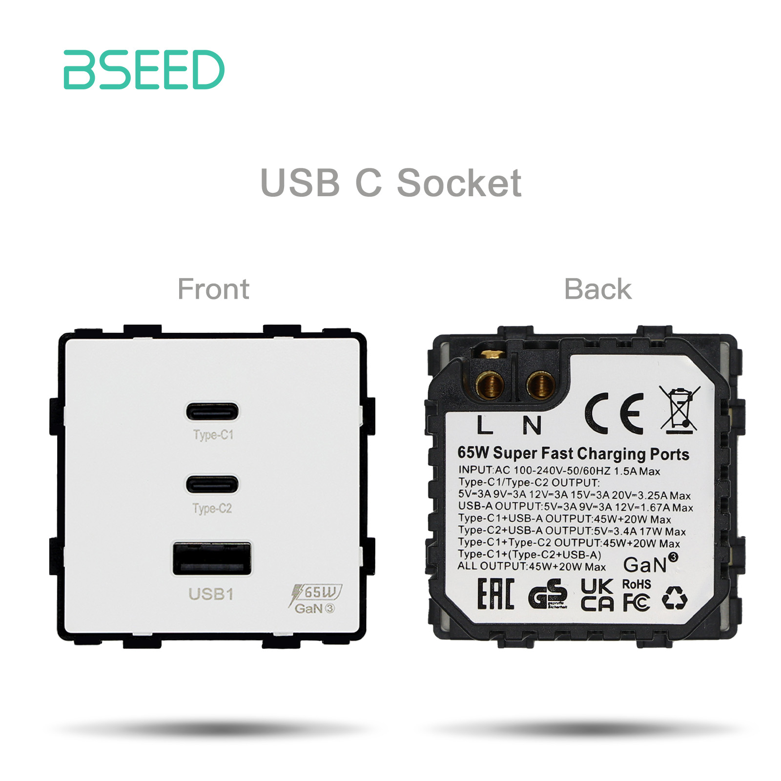BSEED Universal Wall Sockets F - Smart Wall Socket บทวิจารณ์และราคา