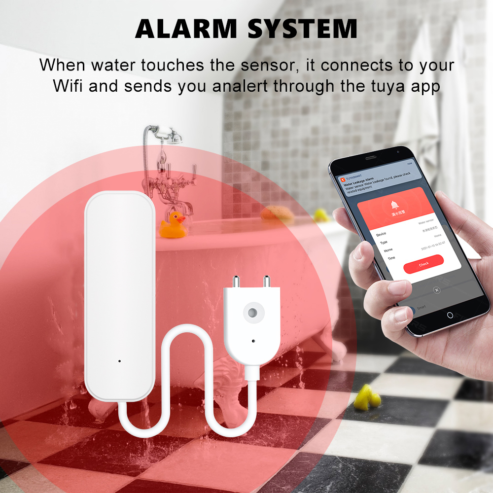 WiFi/Zigbee Water Sensor Tuya  - Smart Home Green บทวิจารณ์และราคา