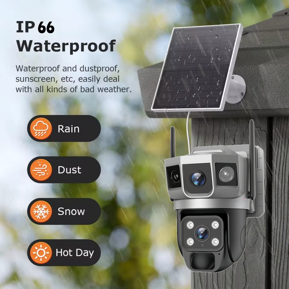 4G Camera Outdoor Solar Survei - Smart Home Cctv Camera บทวิจารณ์และราคา
