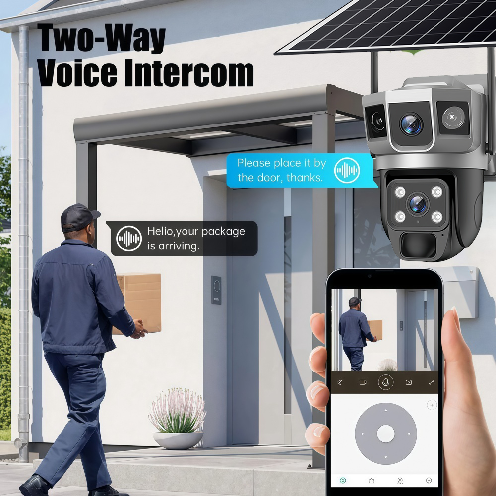 4G Camera Outdoor Solar Survei - Smart Home Cctv Camera บทวิจารณ์และราคา