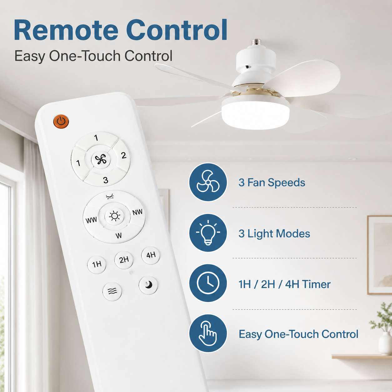E27 base household silent ceil - Smart Ceiling Fan บทวิจารณ์และราคา