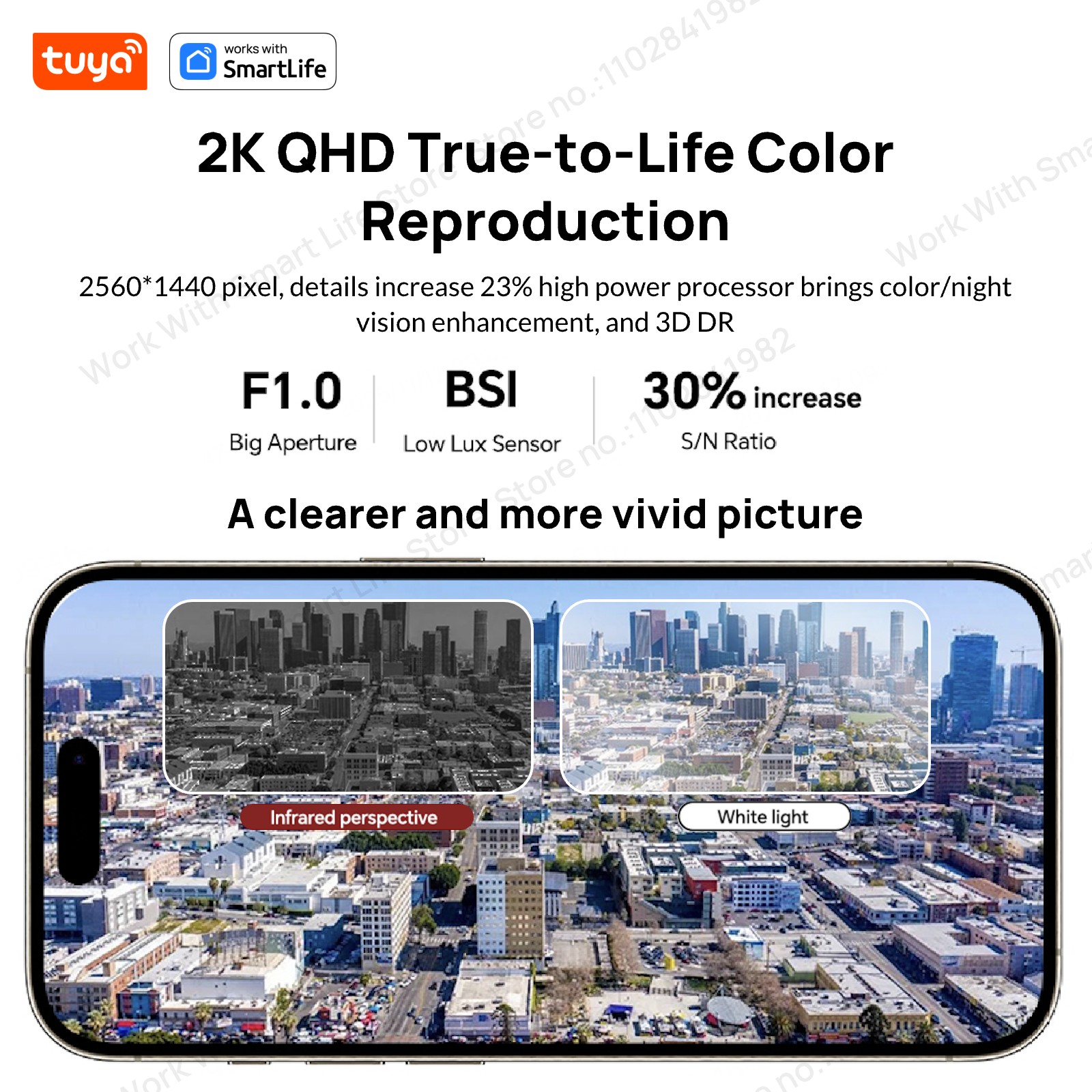 3MP 2K Tuya Window Camera,2.4G - Smart Home Cctv Camera บทวิจารณ์และราคา