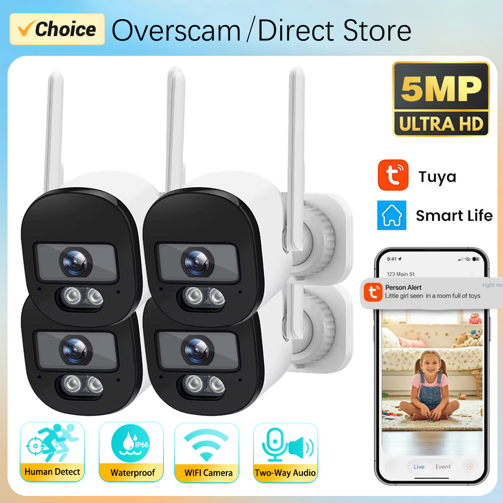 Tuya Bullet Camera Outdoor 5MP - Smart Home Cctv Camera บทวิจารณ์และราคา