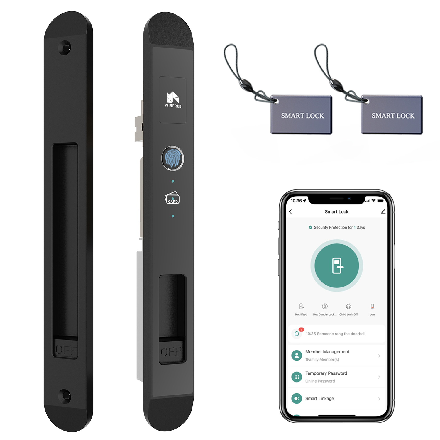WINFREE Smart Slim Door Lock T - Smart Home Website บทวิจารณ์และราคา