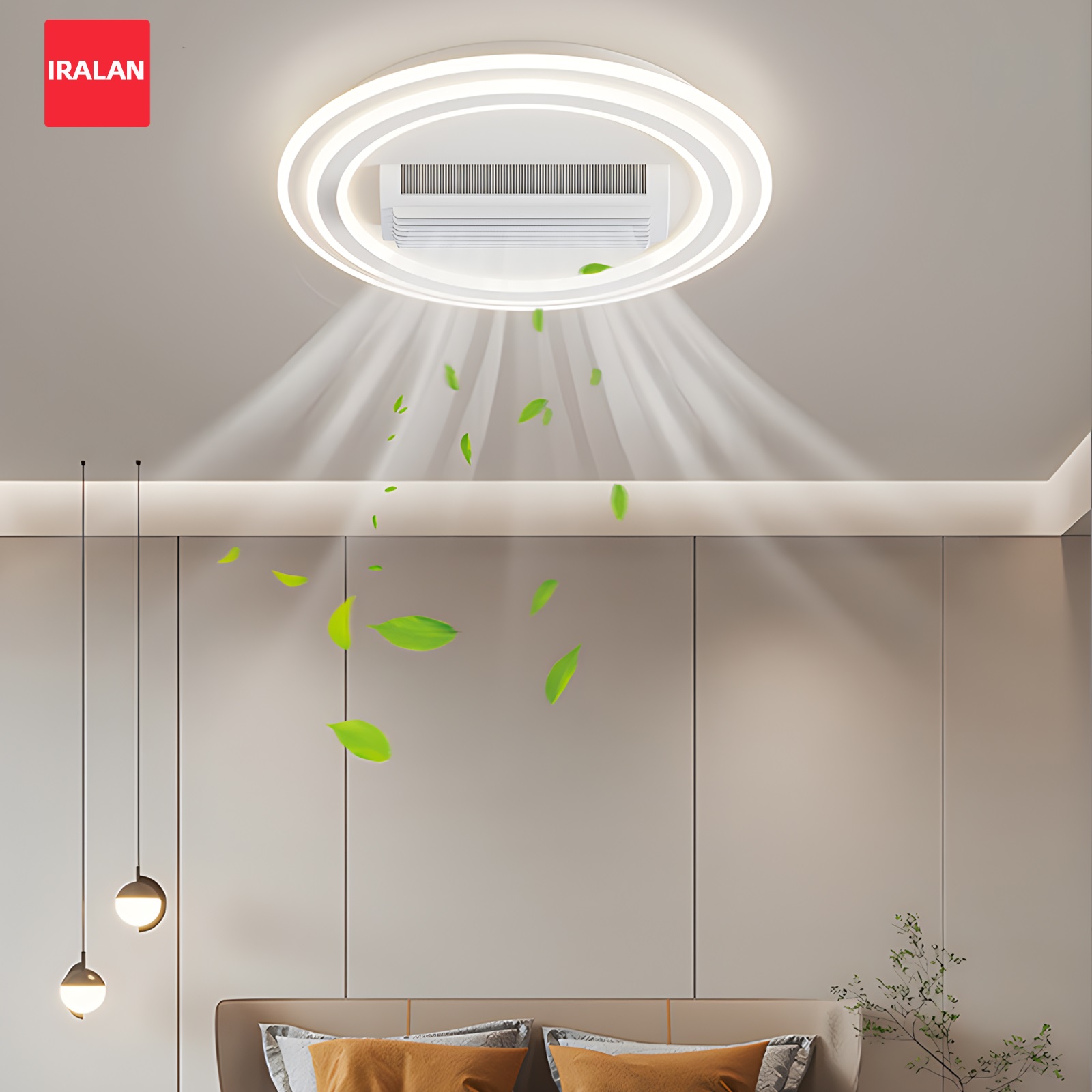 Modern Ceiling Fan with Light  - Smart Home Ventilation บทวิจารณ์และราคา