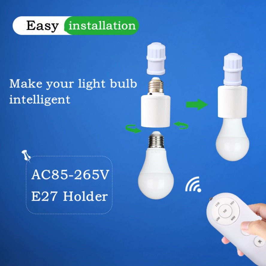E27 60W Wireless Remote Contro - Smart Home Setup บทวิจารณ์และราคา