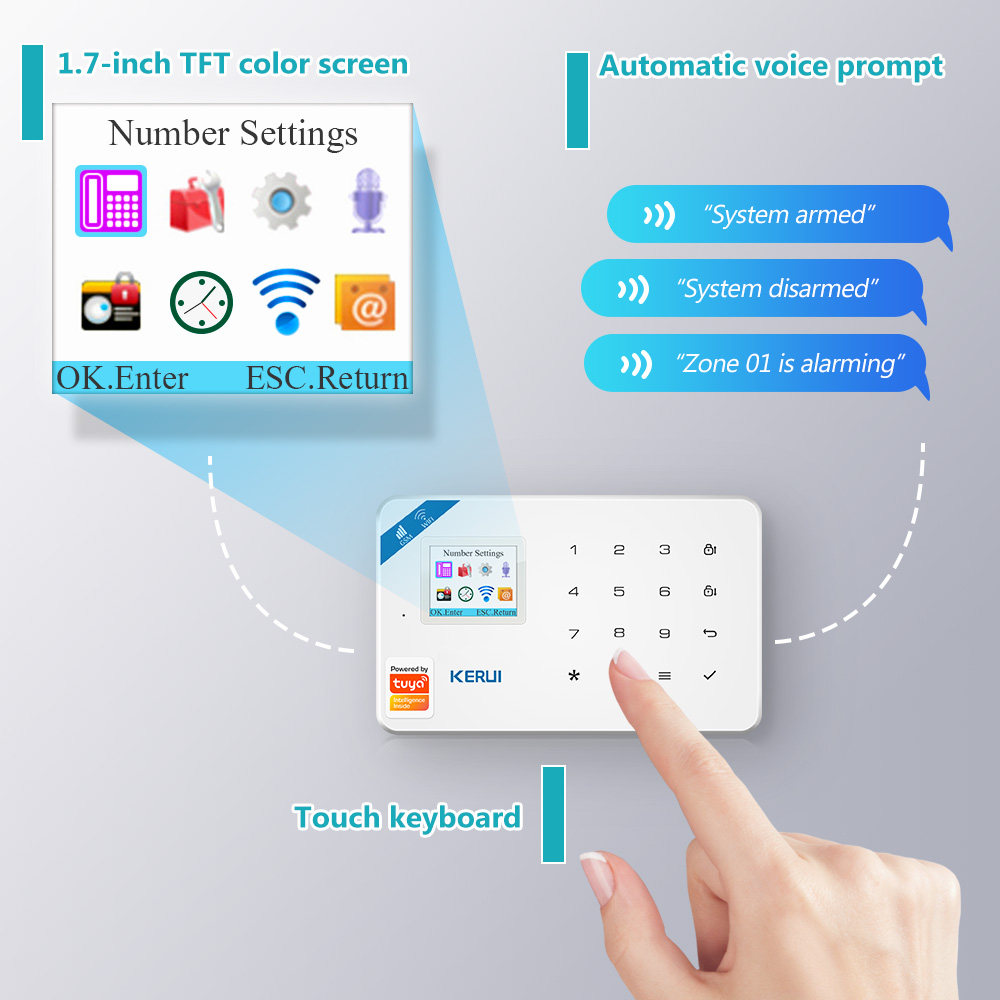 KERUI W181 Alarm System Secutr - Smart Home Cctv Camera บทวิจารณ์และราคา