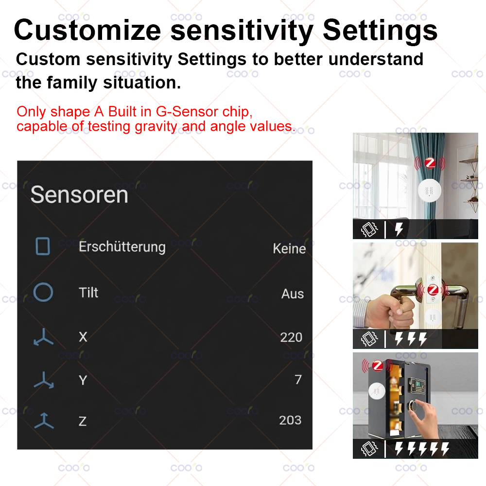 ZigBee 3.0 Vibration Sensor Re - Smart Home Setup บทวิจารณ์และราคา