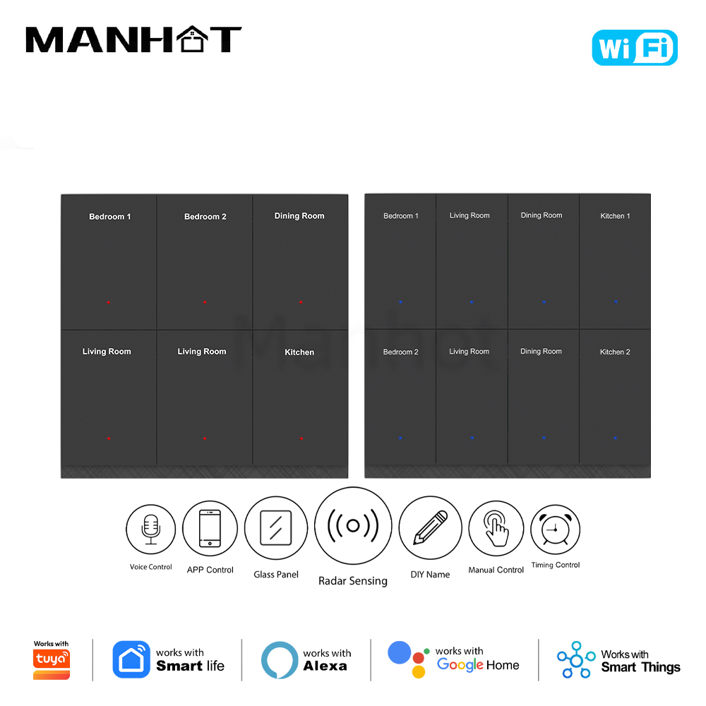 MANHOT WiFi Smart DIY Name Swi - Tuya Smart Switch บทวิจารณ์และราคา