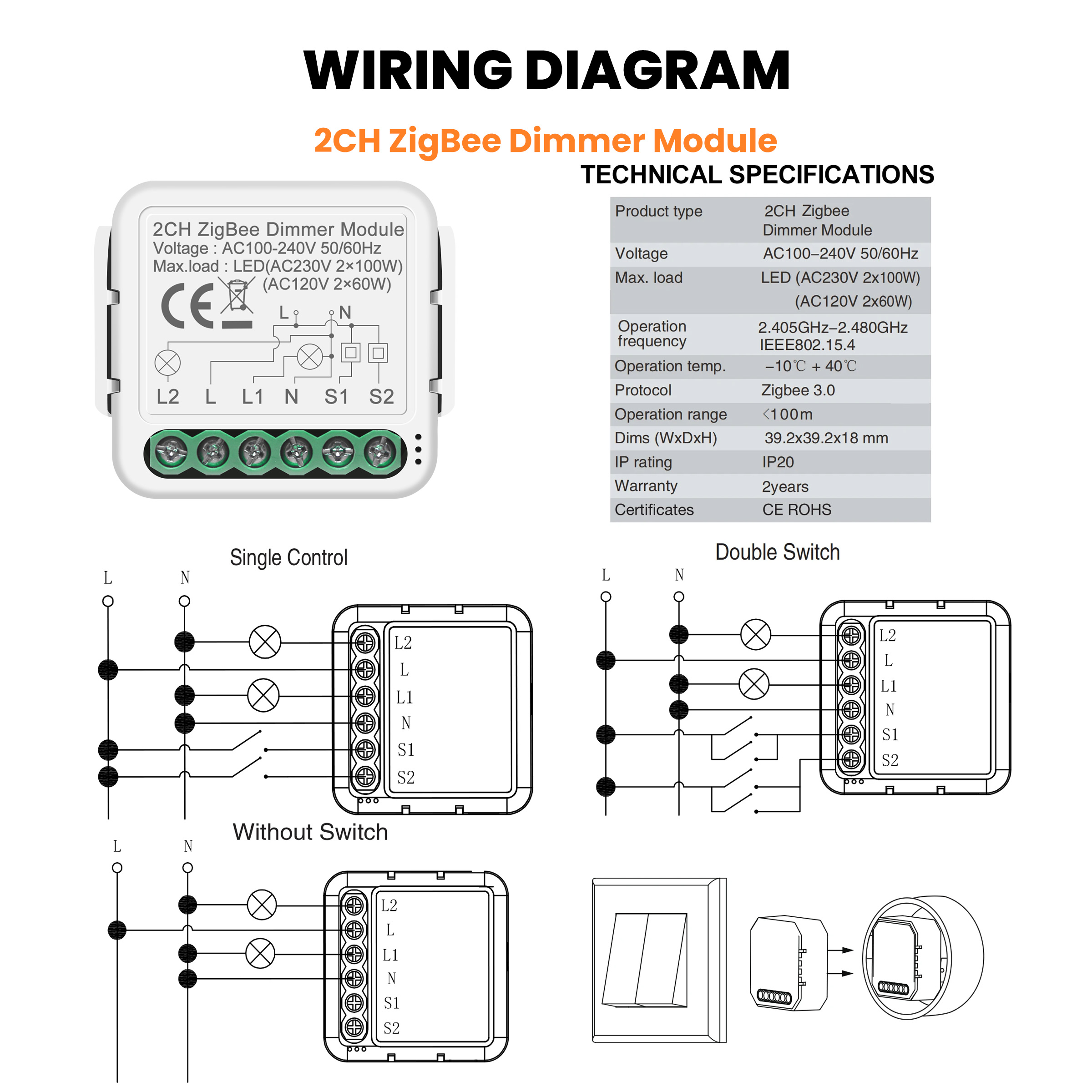 GIRIER Tuya Smart WiFi ZigBee  - Tuya Smart Switch บทวิจารณ์และราคา