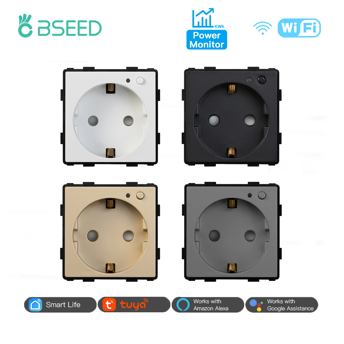 BSEED EU Stanndard Wifi Electr - Smart Wall Socket บทวิจารณ์และราคา