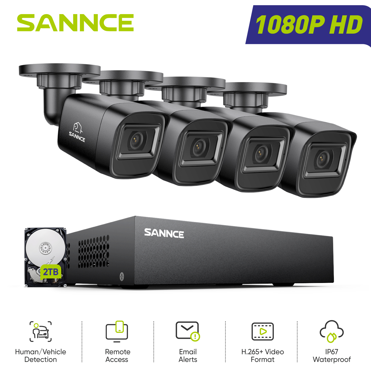 SANNCE 1080P Security Camera S - Smart Home Cctv Camera บทวิจารณ์และราคา
