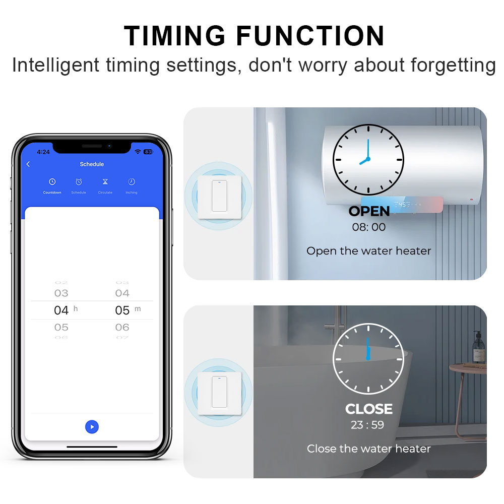Smart Water Heater Switch/WiFi - Smart Home Green บทวิจารณ์และราคา