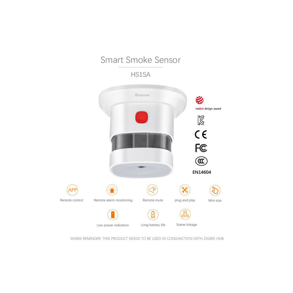 Tuya Smart Zigbee Smoke Detect - Smart Home Setup บทวิจารณ์และราคา