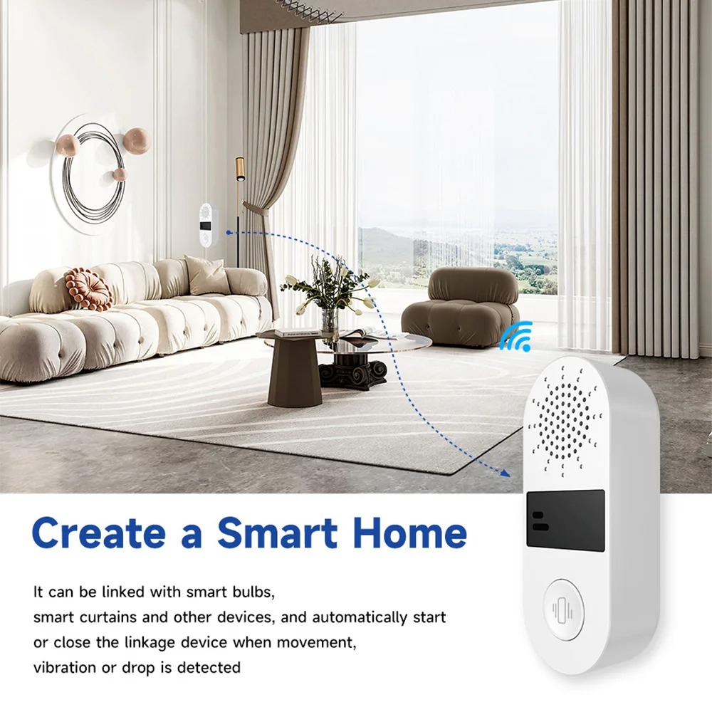 Tuya WiFi Vibration Sensor - 1 - Smart Home Setup บทวิจารณ์และราคา