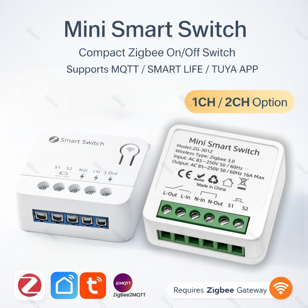 Zigbee TUYA 1/2Gang Mini Smart - Tuya Smart Switch บทวิจารณ์และราคา