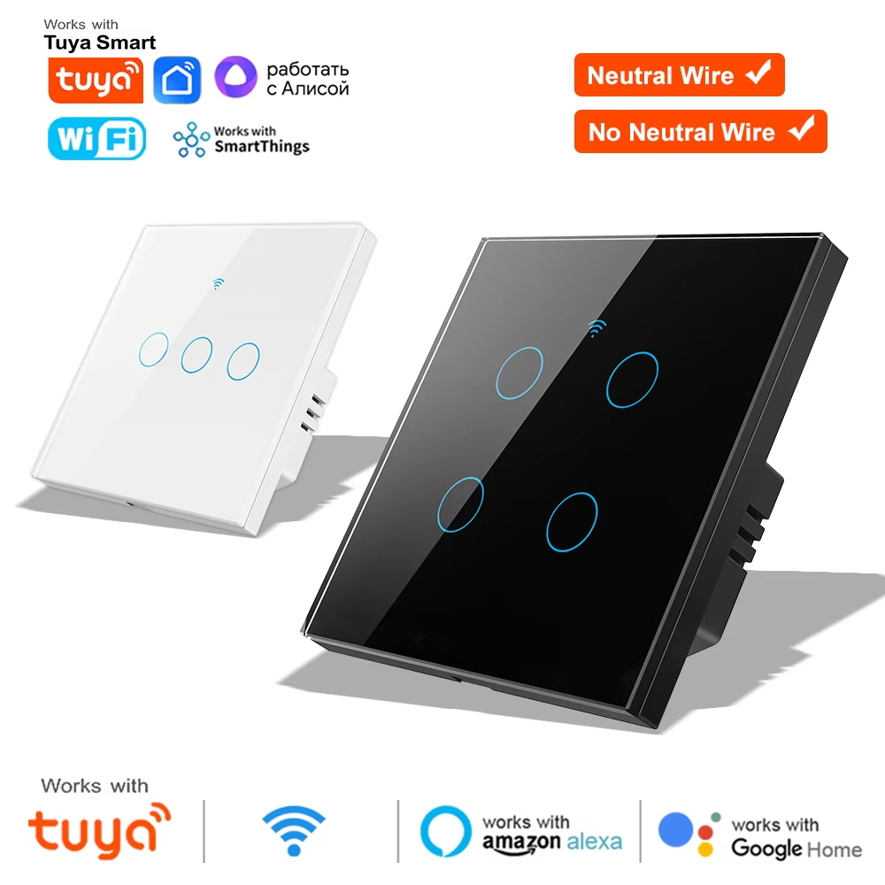 1 2 3 4 Gang WiFi RF 433mhz To - Tuya Smart Switch บทวิจารณ์และราคา