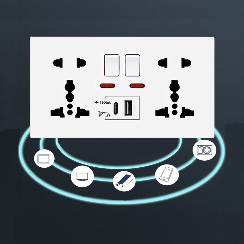 18W Type-C Fast Charge Wall Ou - Smart Wall Socket บทวิจารณ์และราคา