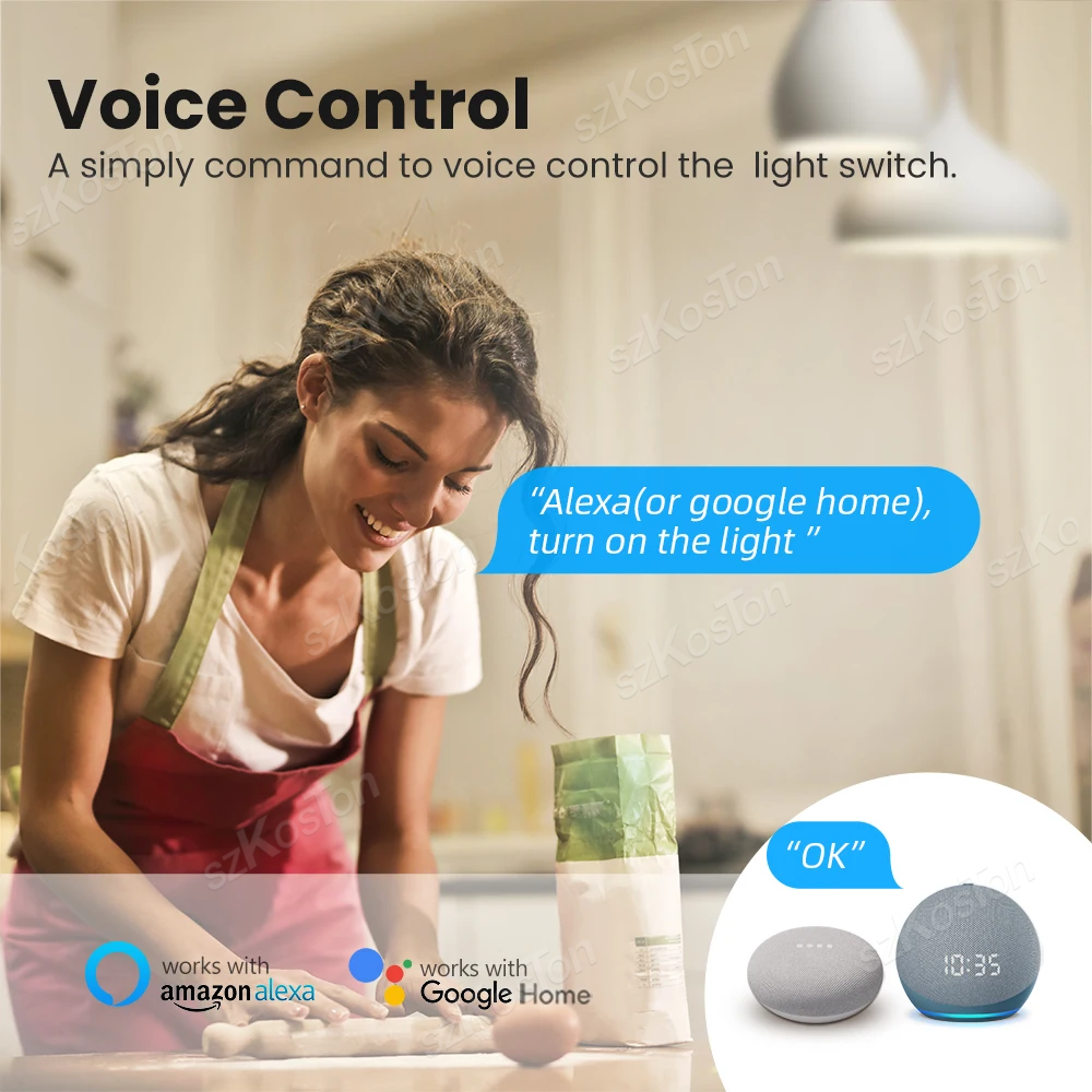 16A Tuya WiFi Smart Switch Mod - Tuya Smart Switch บทวิจารณ์และราคา