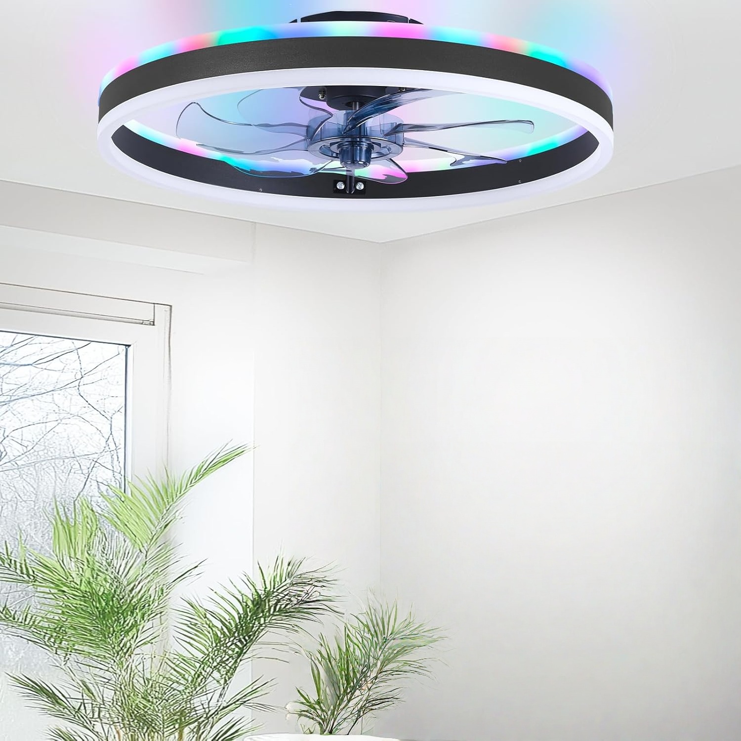RGB Smart Ceiling Fan Light 6- - Smart Ceiling Fan บทวิจารณ์และราคา