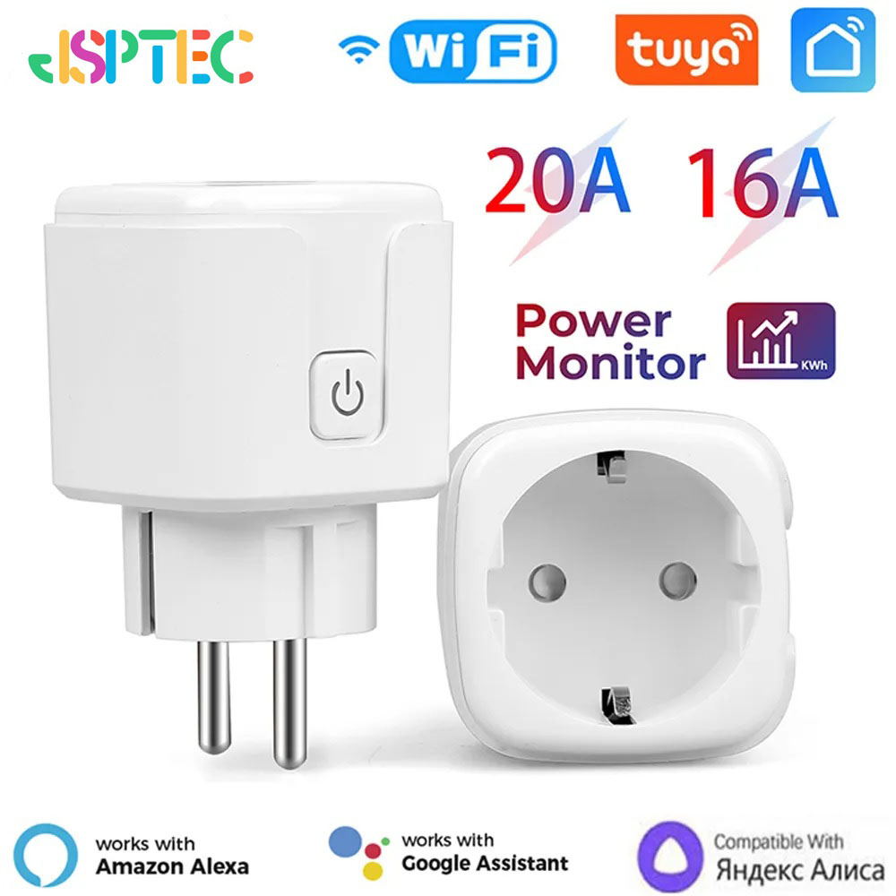 Tuya Smart Socket EU16A/20A Wi - Smart Wall Socket บทวิจารณ์และราคา