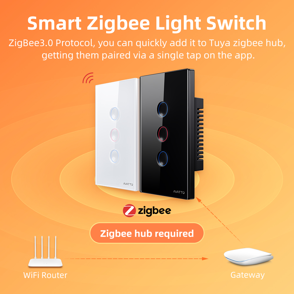 AVATTO 1/2/3/4 Gang ZigBee Sma - Tuya Smart Switch บทวิจารณ์และราคา