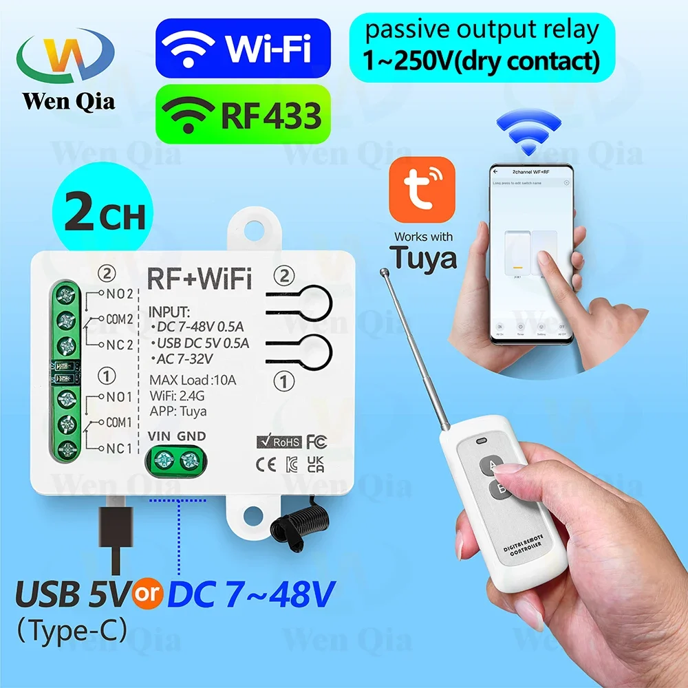 2CH Smart Light Switch Tuya,Wi - Smart Home Ventilation บทวิจารณ์และราคา