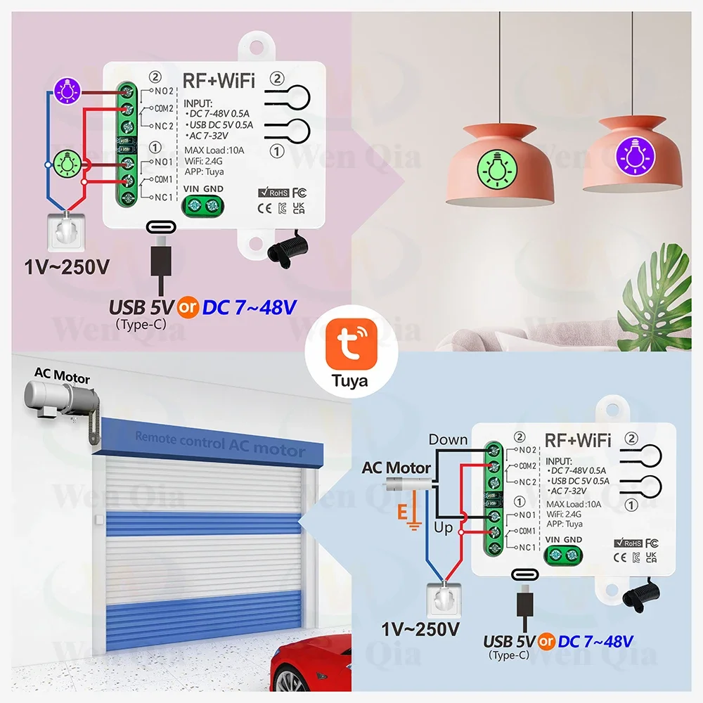 2CH Smart Light Switch Tuya,Wi - Smart Home Ventilation บทวิจารณ์และราคา