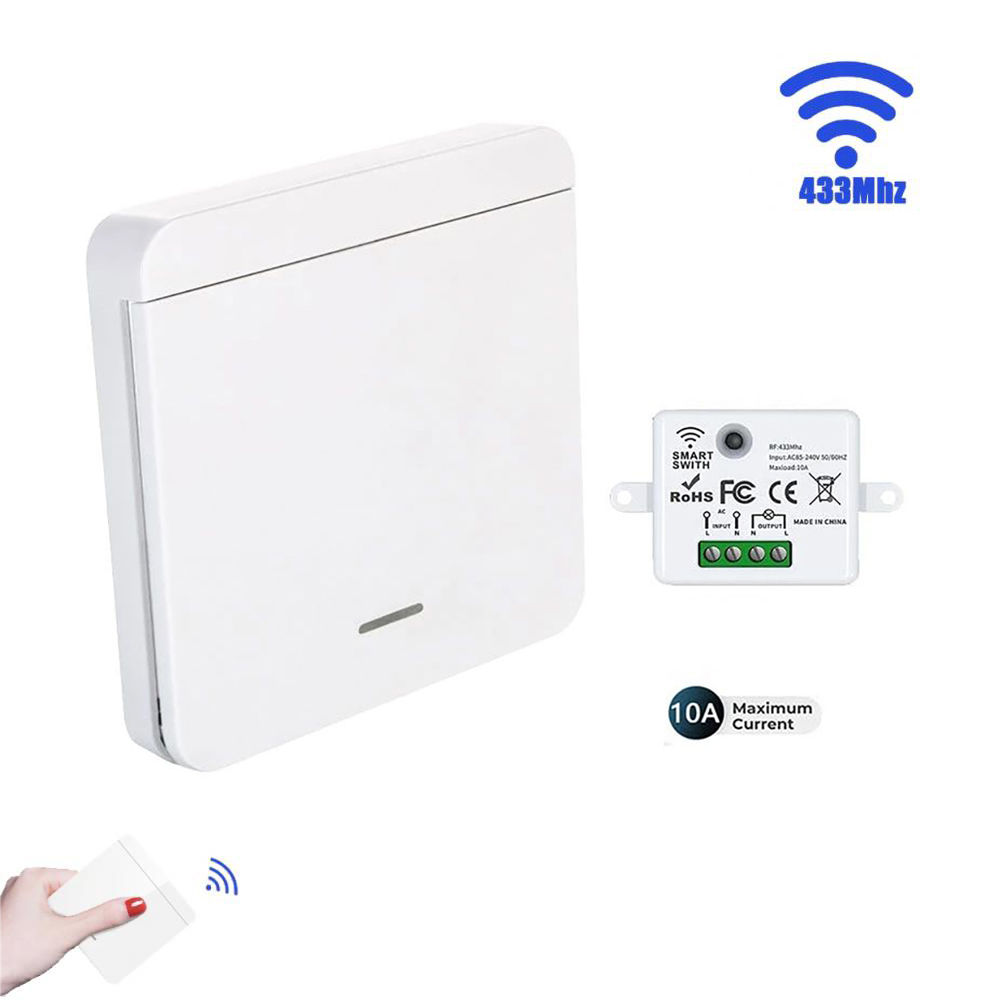 RF 433MHz Wireless Wall Switch - Smart Home Ventilation บทวิจารณ์และราคา