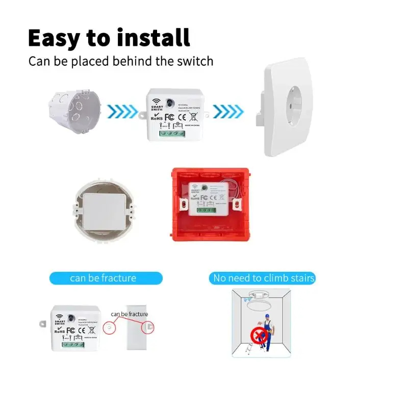RF 433MHz Wireless Wall Switch - Smart Home Ventilation บทวิจารณ์และราคา