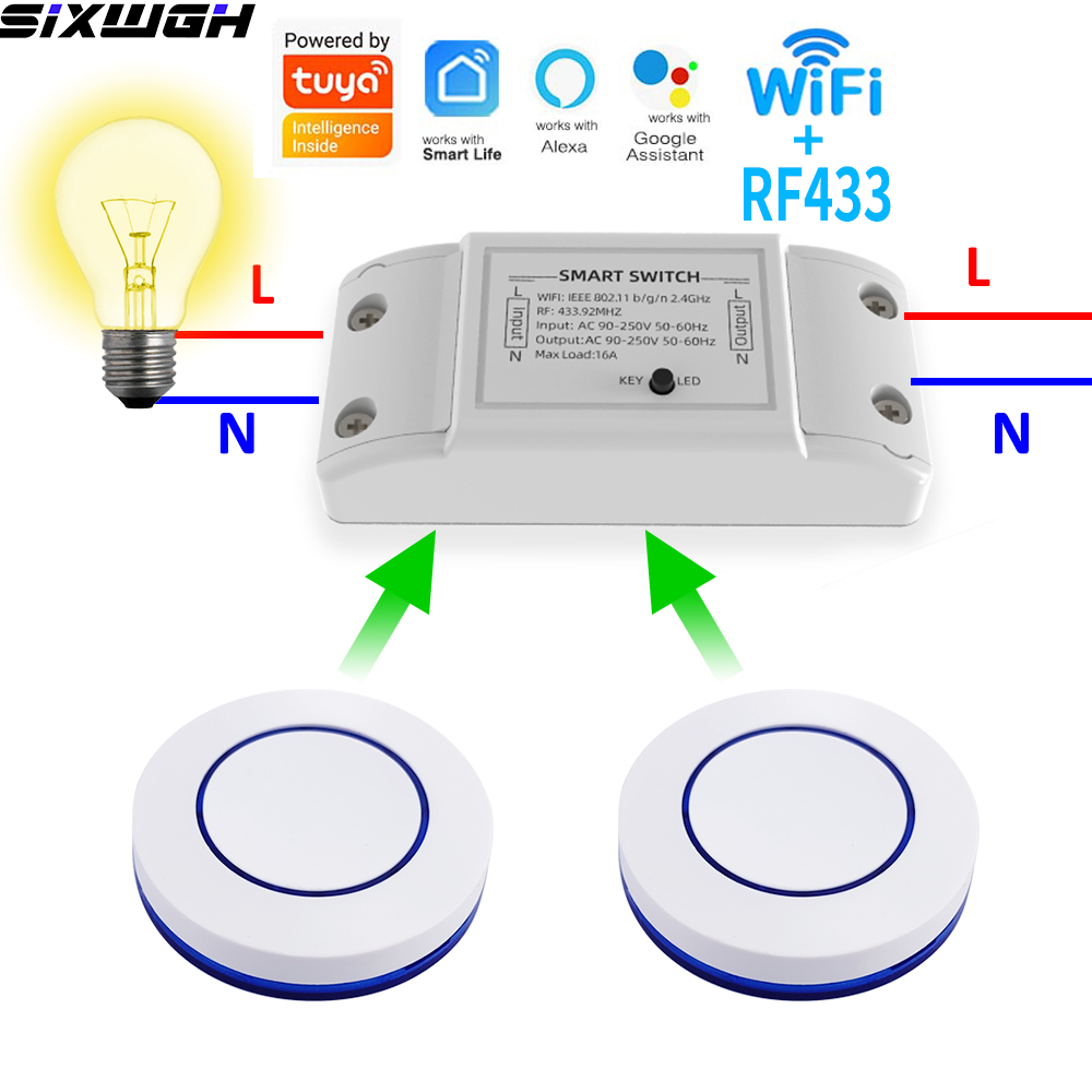 16A WiFi Tuya Smart Switch Wir - Tuya Smart Switch บทวิจารณ์และราคา