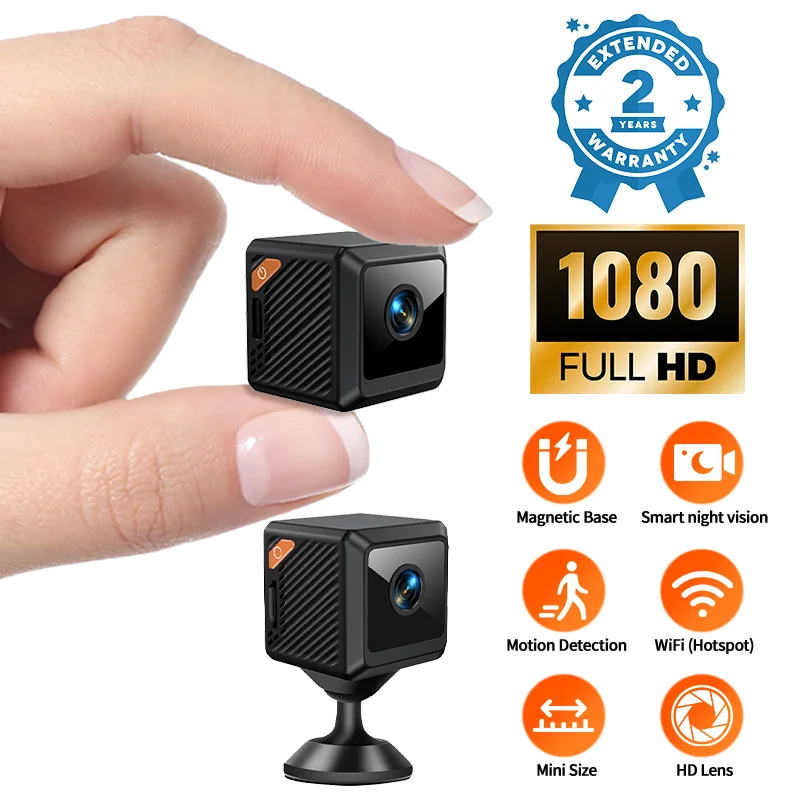 W02 1080P mini security protec - Smart Home Cctv Camera บทวิจารณ์และราคา
