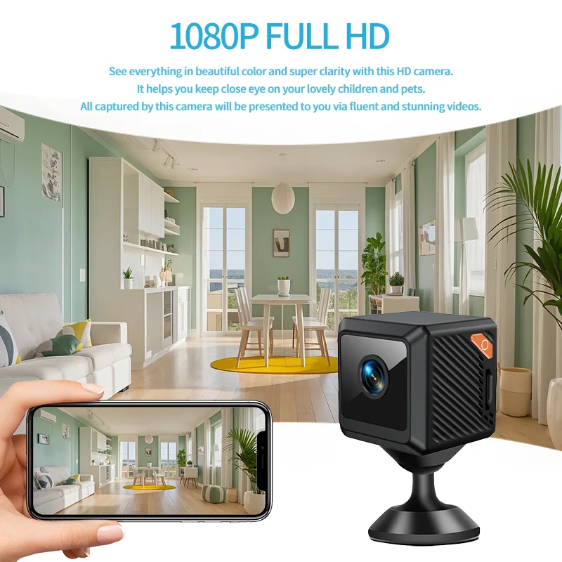 W02 1080P mini security protec - Smart Home Cctv Camera บทวิจารณ์และราคา