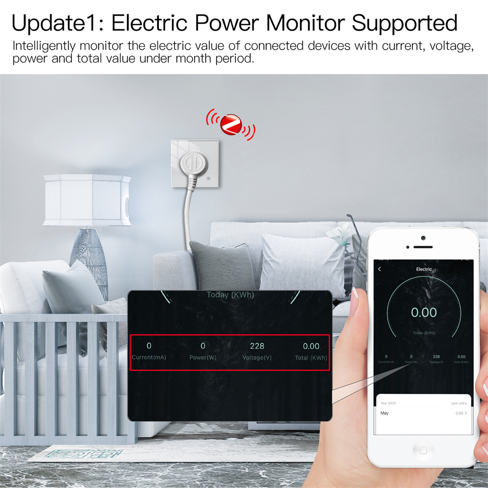 MOES ZigBee Smart Wall Socket, - Smart Wall Socket บทวิจารณ์และราคา