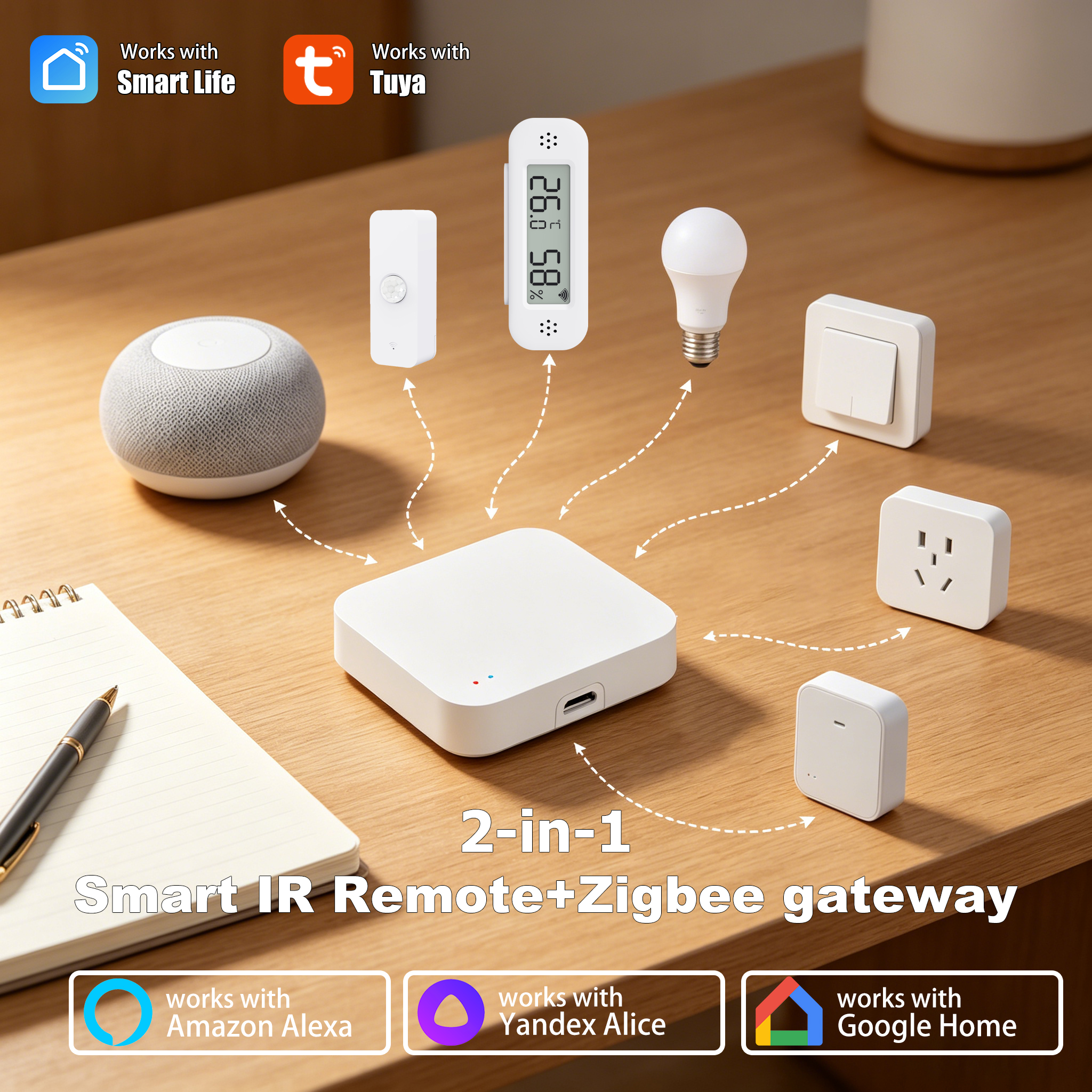 Tuya Zigbee 3.0 Gateway IR Rem - Smart Home Hub Ikea บทวิจารณ์และราคา