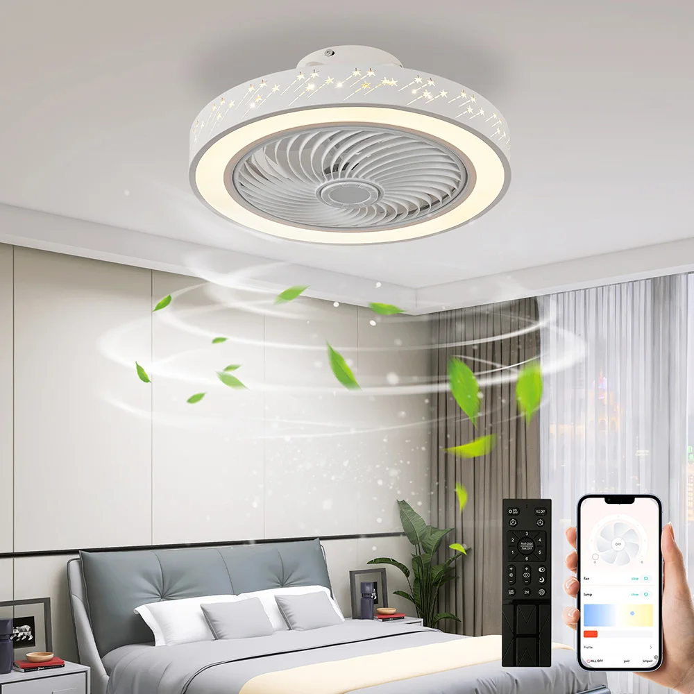 Smart App ceiling fan 46CM fan - Smart Ceiling Fan บทวิจารณ์และราคา
